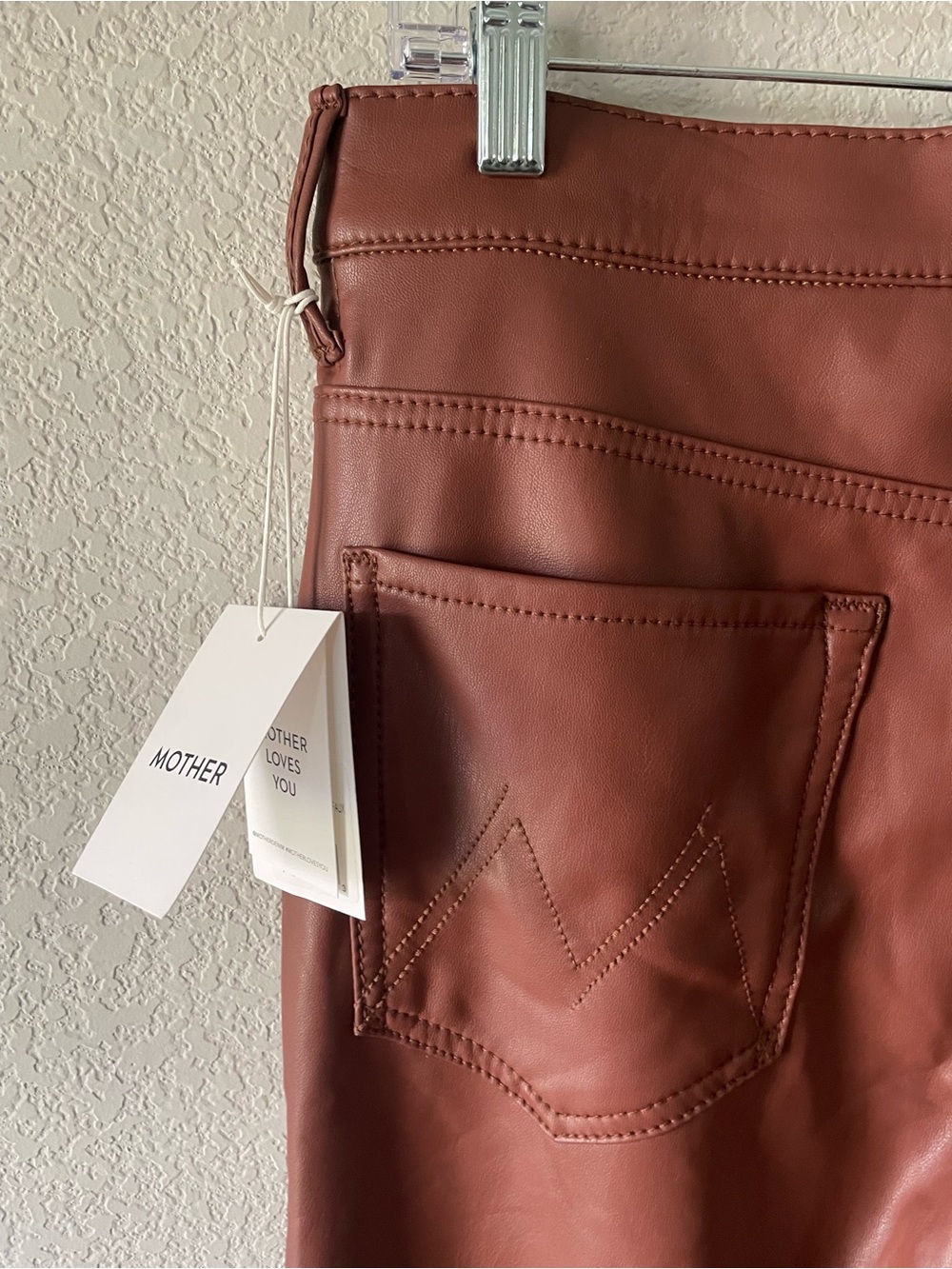 MOTHER The Insider Ankle FXT Tortoise Shell Faux Show Pants